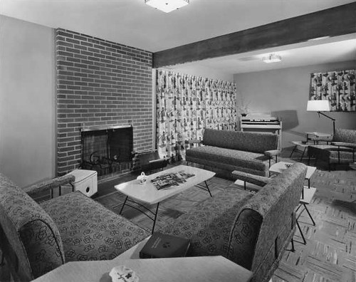 1955 Casa Manana model home interior